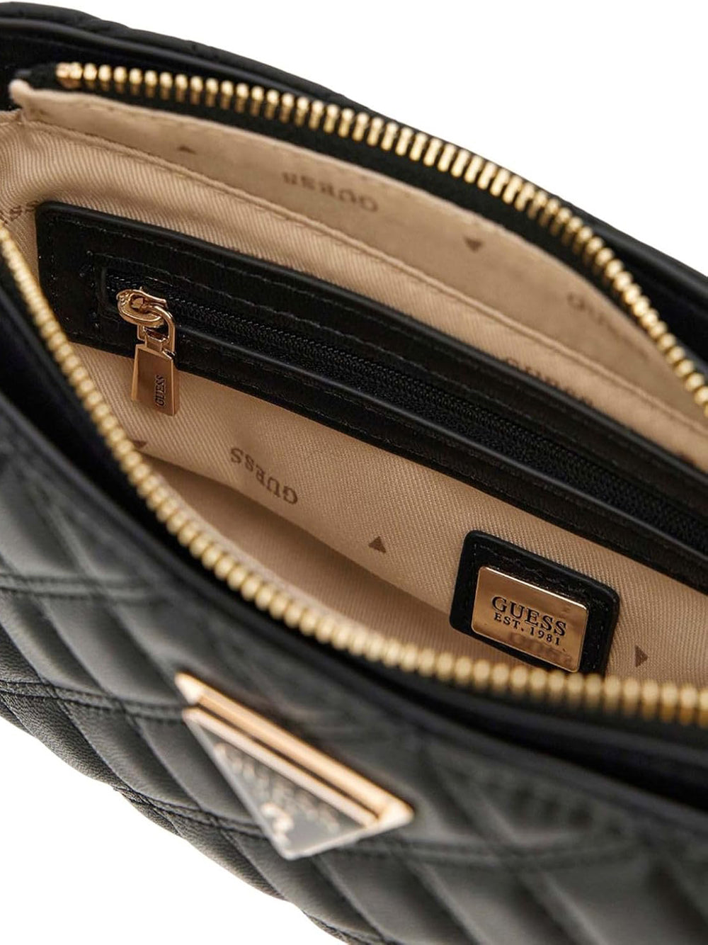 GUESS Borsa a Spalla Trapuntata Donna - modello HWQG8748160 Nero