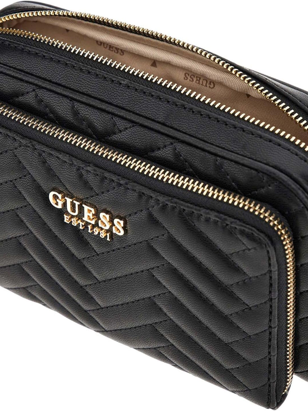 GUESS Borsa a Tracolla Trapuntata Donna - modello HWQG9508140 Nero