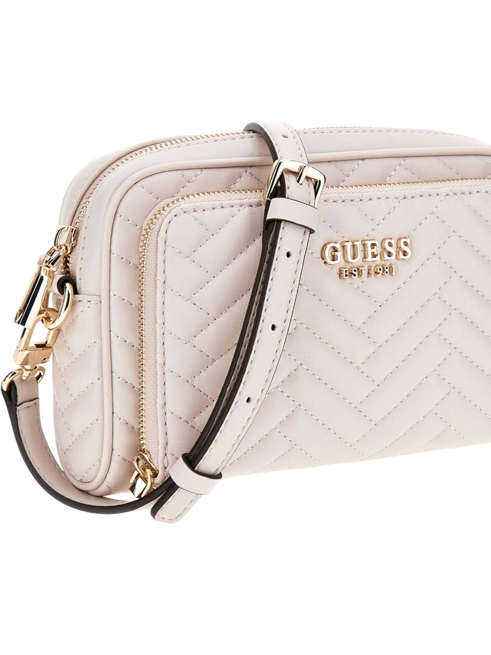 GUESS Borsa a Tracolla Trapuntata Donna - modello HWQG9508140 Bianco