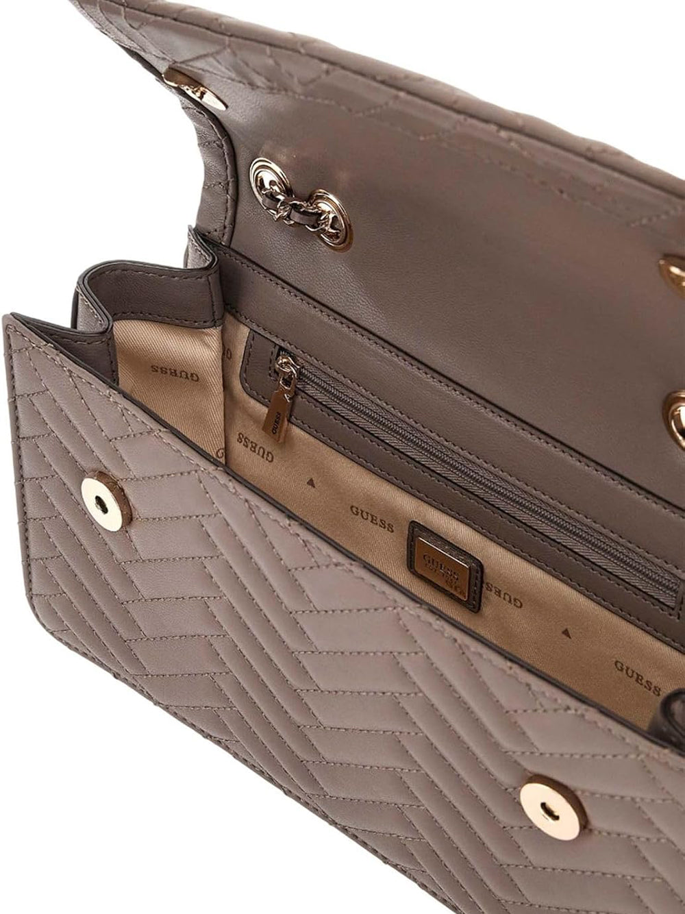 GUESS Borsa a Tracolla Trapuntata Donna - modello HWQG9508210 Beige