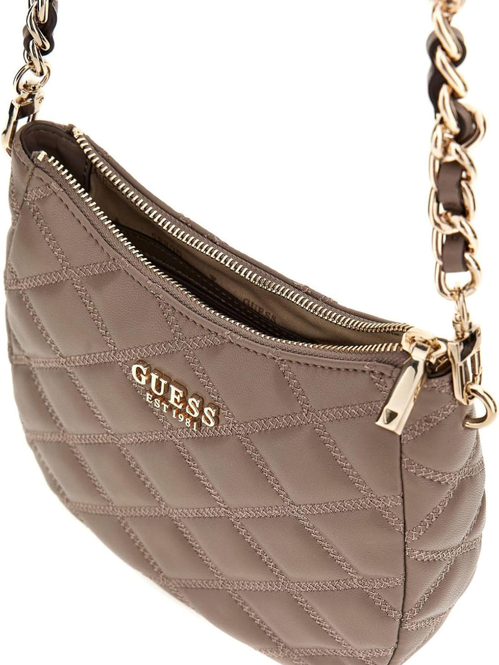 GUESS Borsa a Spalla Trapuntata Donna - modello HWQG9632170 Beige