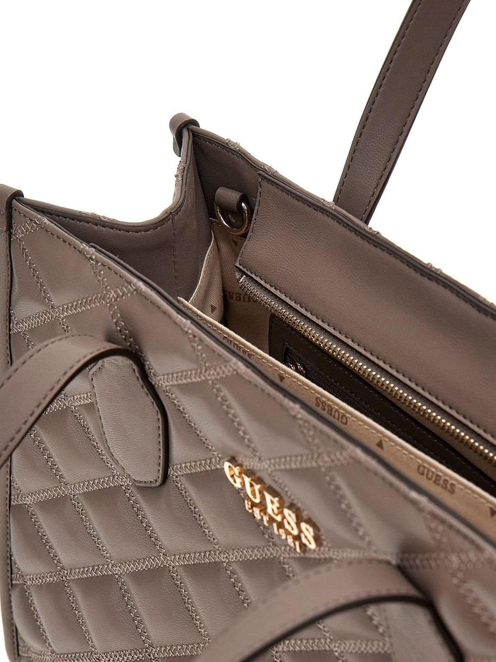 GUESS Borsa a Spalla Trapuntata Donna - modello HWQG9632220 Beige
