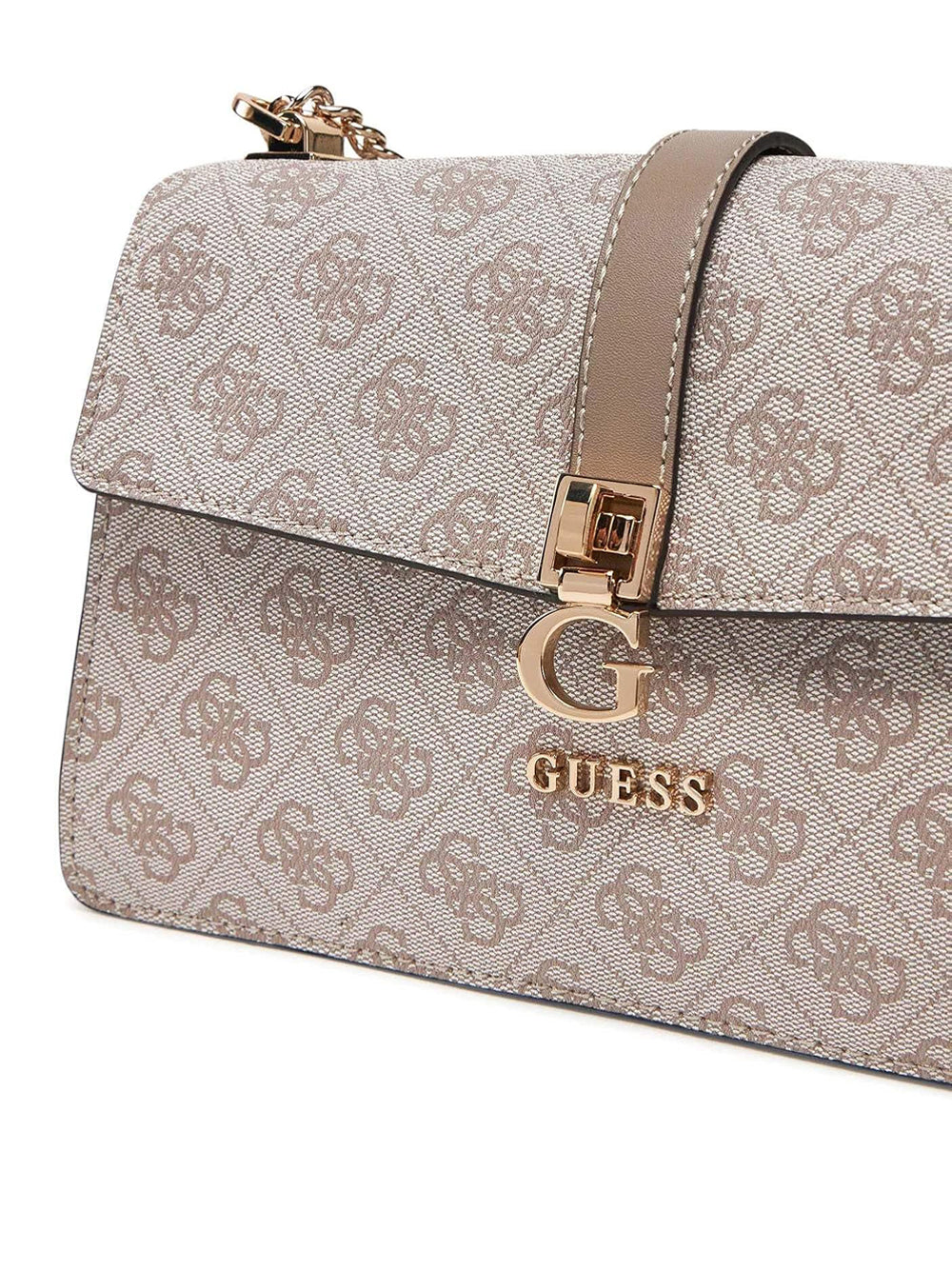 GUESS Borsa a Tracolla logato Donna - Dark Taupe Logo modello HWSG9629210 Beige