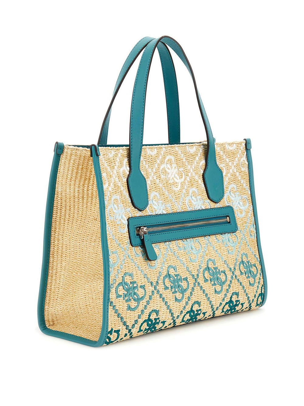 GUESS Borsa a Mano logato Donna - Teal Logo modello HWSW8665220 Verde