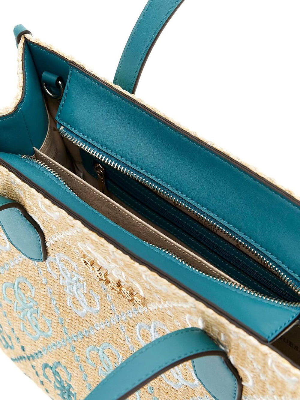 GUESS Borsa a Mano logato Donna - Teal Logo modello HWSW8665220 Verde