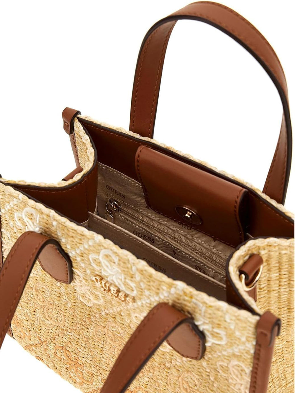 GUESS Borsa a Mano logato Donna - Cuoio modello HWSW8665770 Marrone