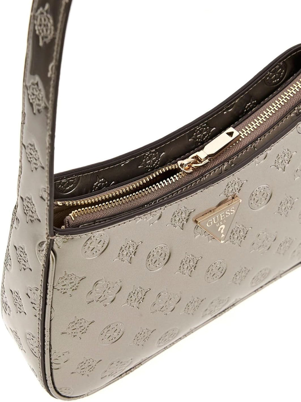 GUESS Borsa a Spalla logato Donna - Pewter Logo modello HWTV9496170 Grigio