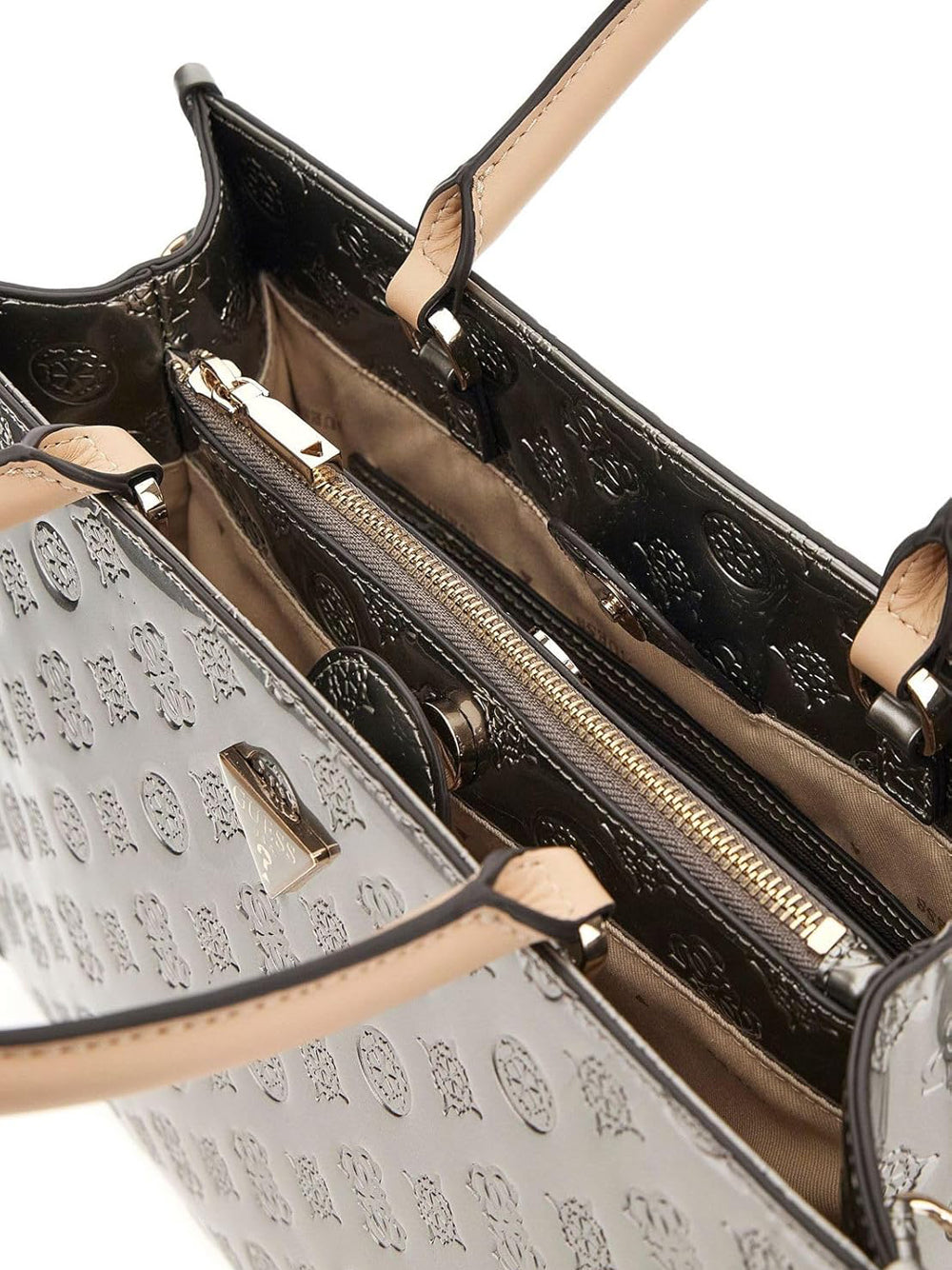 GUESS Borsa a Spalla logato Donna - Pewter Logo modello HWTV9496220 Grigio