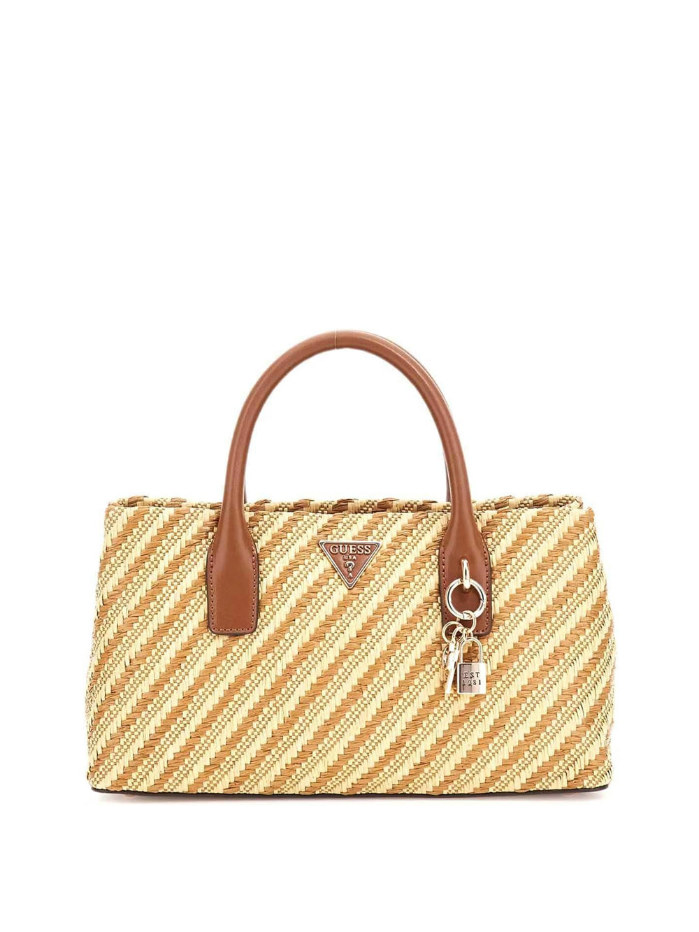 GUESS Borsa a Mano Donna - Natural/Cognac modello HWWG9210050 Multicolore