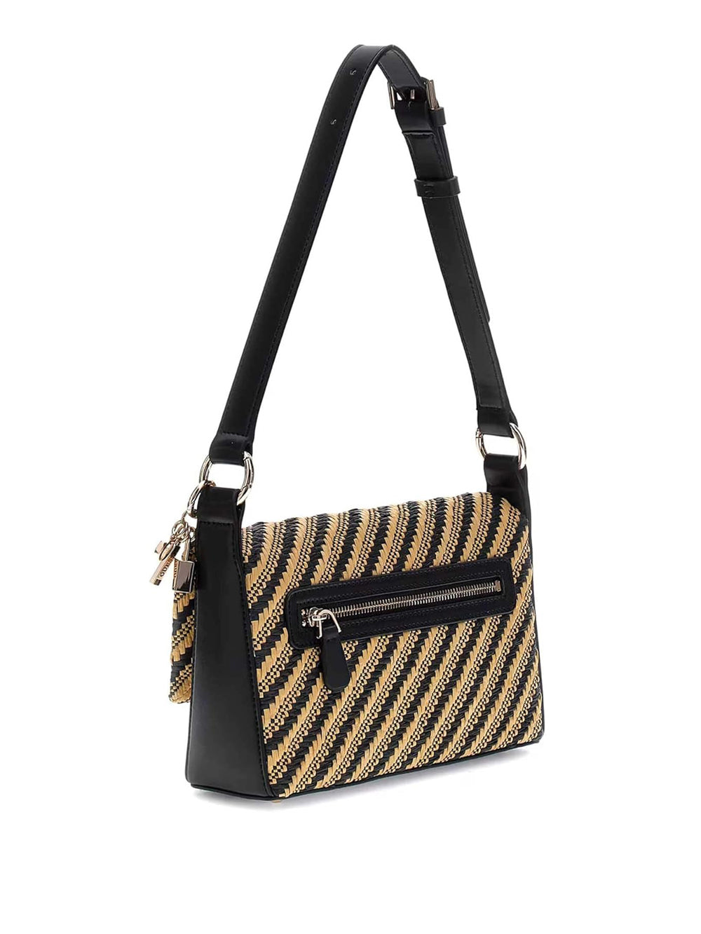 GUESS Borsa a Spalla Donna - Natural/Black modello HWWG9210190 Multicolore
