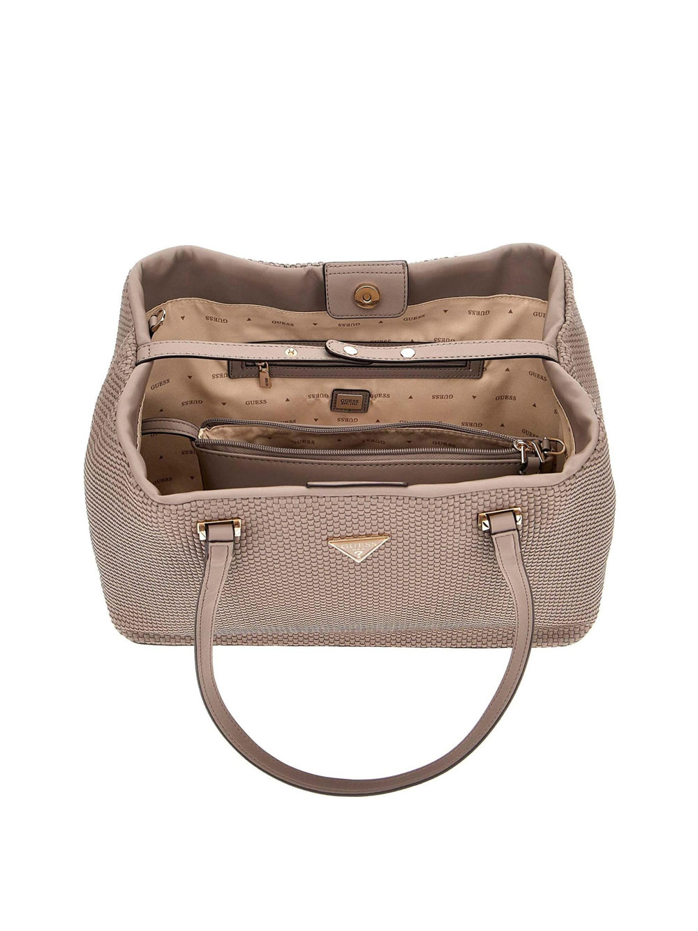 GUESS Borsa a Spalla Donna - Dark Taupe modello HWWG9638230 Beige