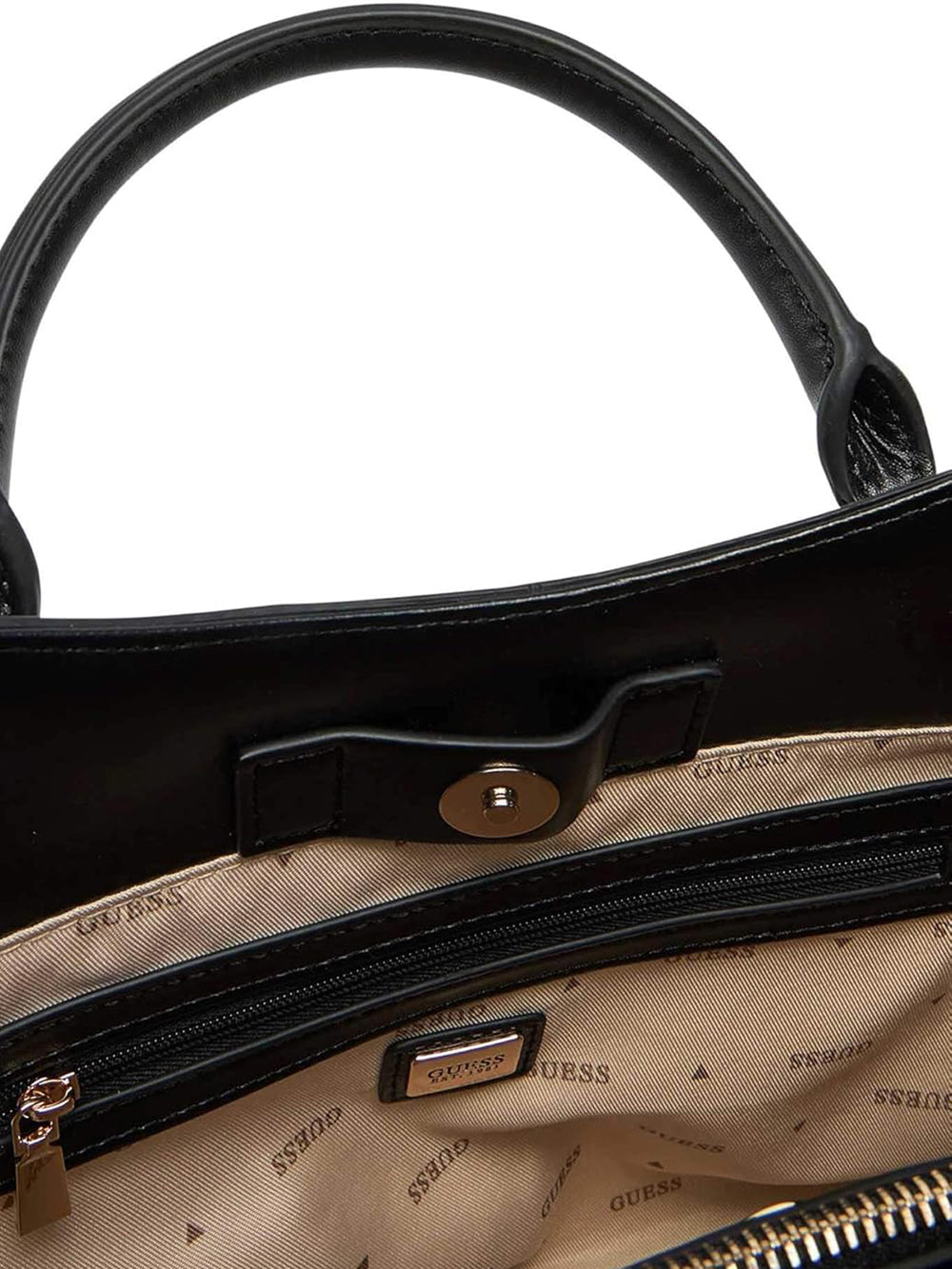 GUESS Borsa a Spalla Donna - Natural/Black modello HWWG9647220 Multicolore