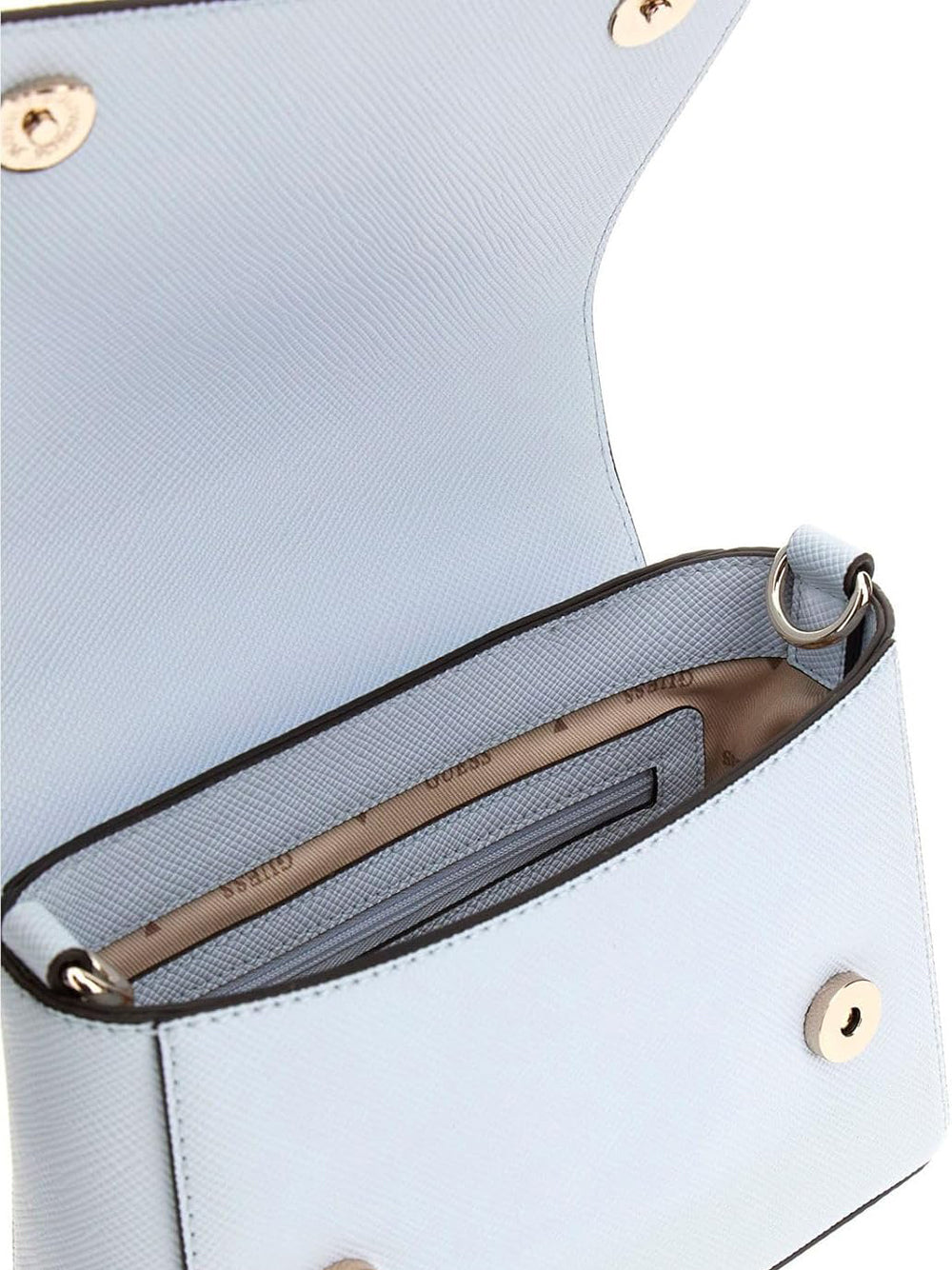 GUESS Borsa a Mano Saffiano Donna - Powder Blue modello HWZG9643200 Blu