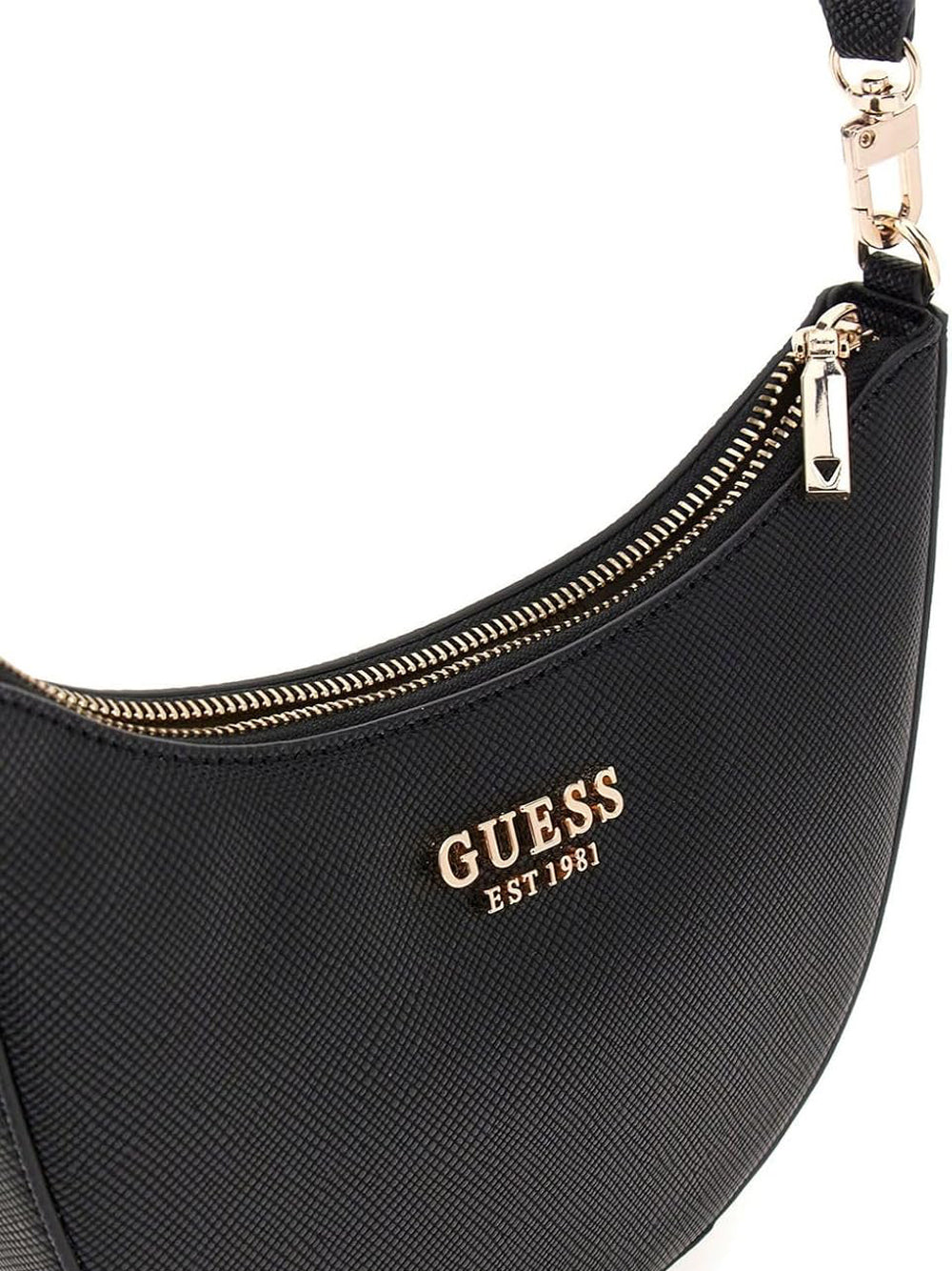 GUESS Borsa a Spalla Saffiano Donna - modello HWZG9643720 Nero
