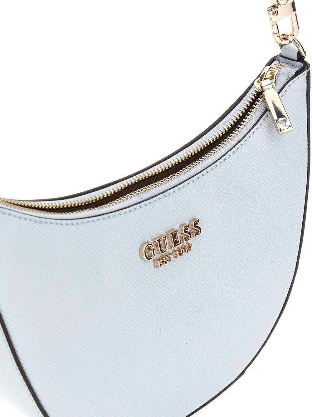 GUESS Borsa a Spalla Saffiano Donna - Powder Blue modello HWZG9643720 Blu