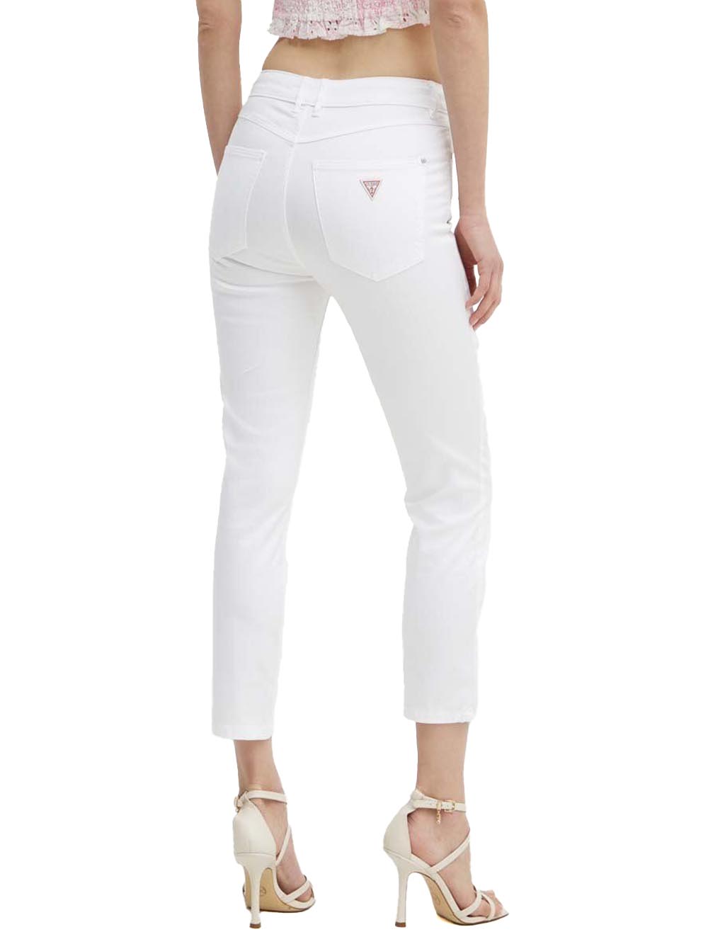 GUESS Pantalone Donna - modello W5GA91W93CM Bianco
