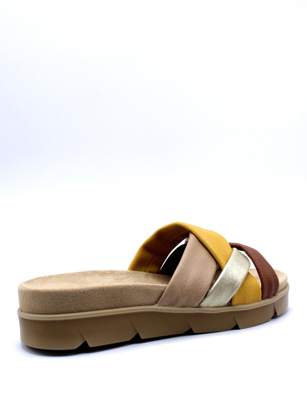 IGI&CO Sandali con zeppa Donna - Taupe/Giallo modello 7669000 Multicolore