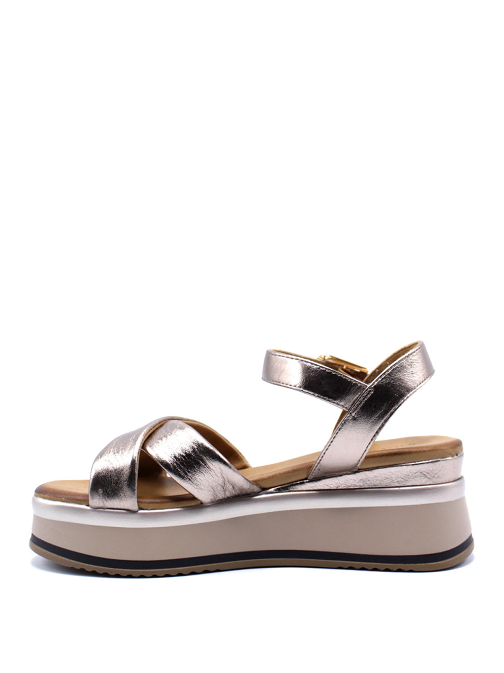 INUOVO Sandali con zeppa Donna - modello A98018 Beige