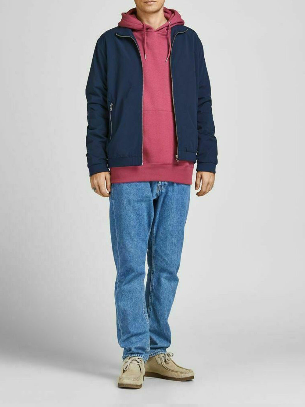 Jack e Jones JACK&JONES Giubbino con zip Uomo - modello 12204277 Blu