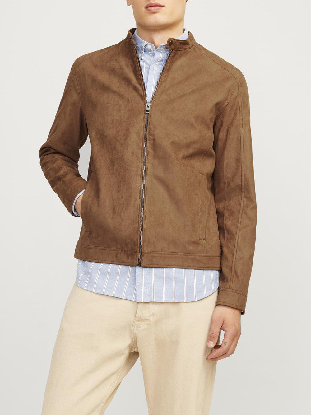 Jack e Jones JACK&JONES Giubbino Uomo - Cuoio modello 12261197 Marrone