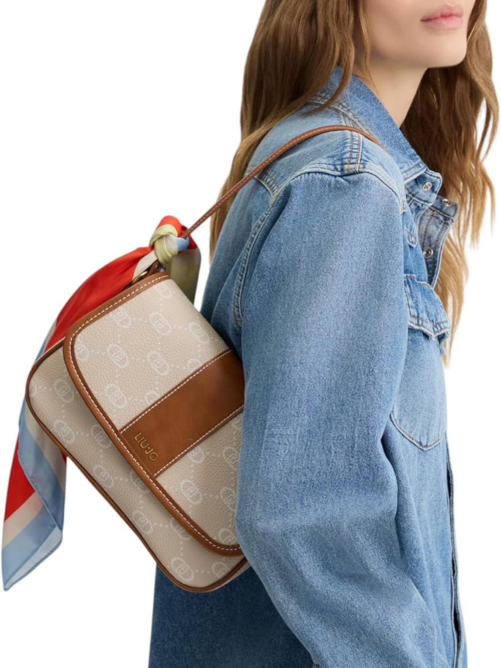 LIU.JO Borsa a Tracolla logato Donna - modello AA5085E0086 Beige