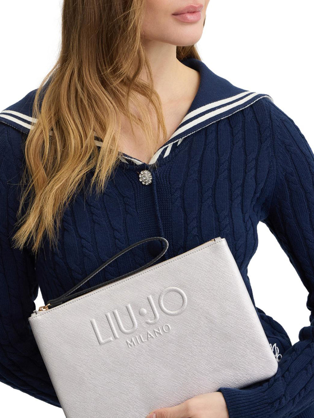 LIU.JO Borsa a Mano Donna - modello AA5154E0087 Argento