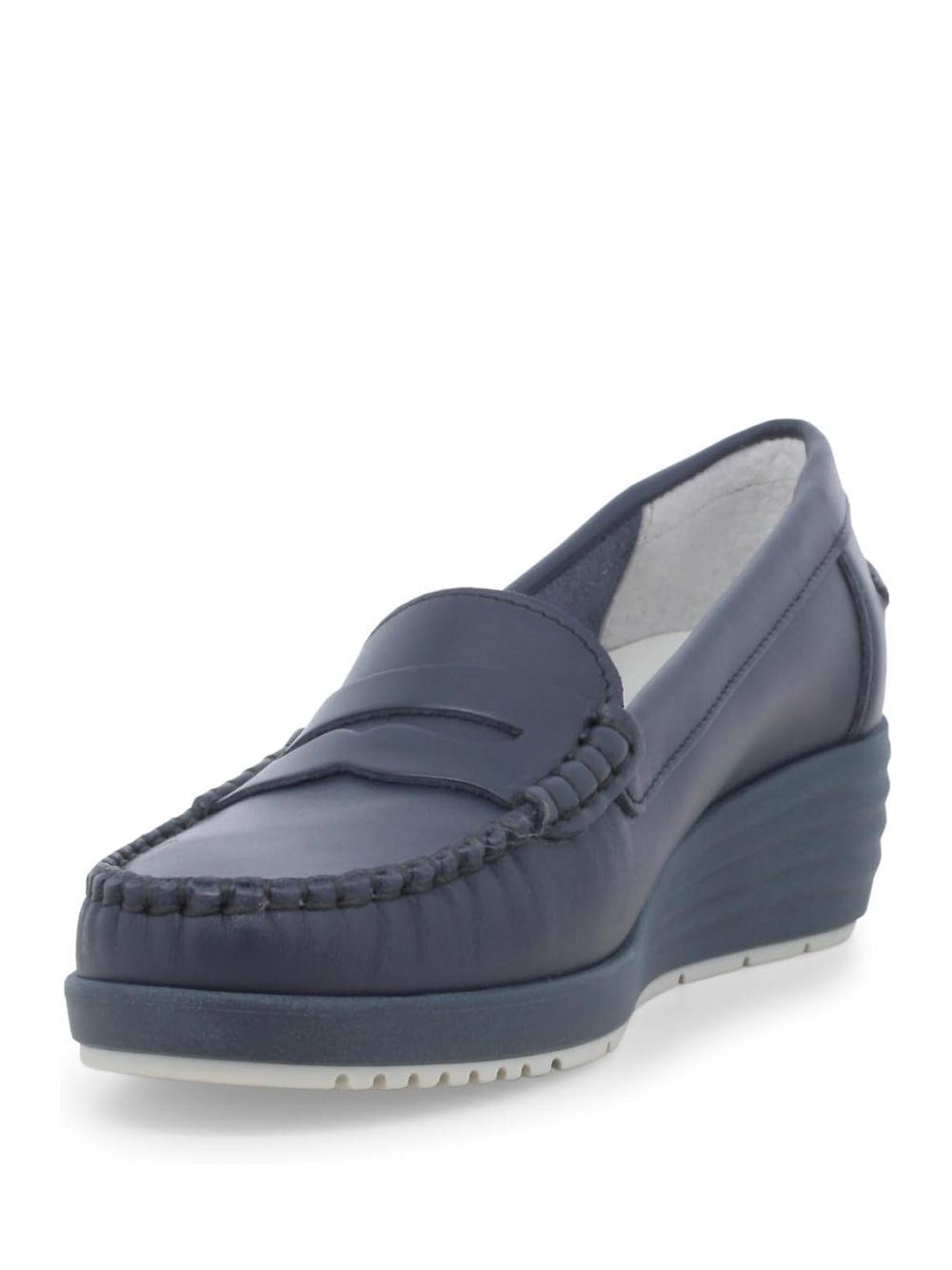MELLUSO Mocassini con zeppa Donna - modello 01028Z Blu