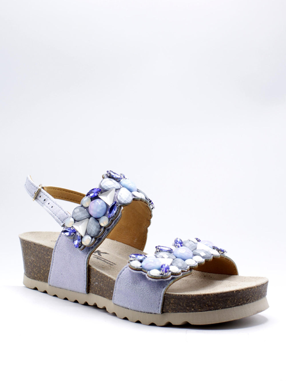 MELLUSO Sandali con zeppa Donna - Jeans modello 018148 Blu