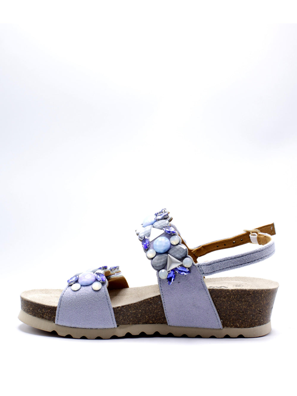 MELLUSO Sandali con zeppa Donna - Jeans modello 018148 Blu