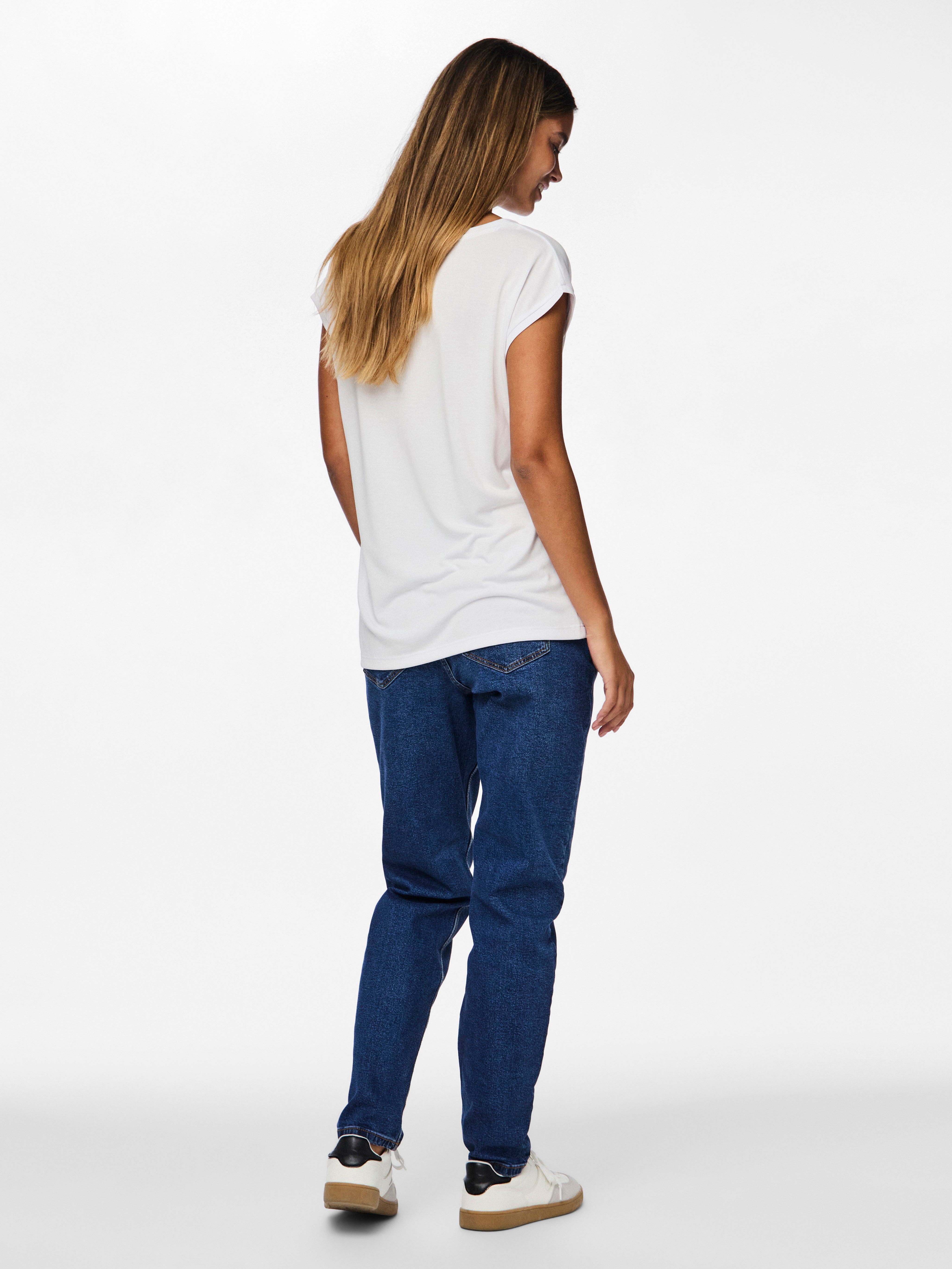 PIECES Top Donna - modello 17095260 Bianco