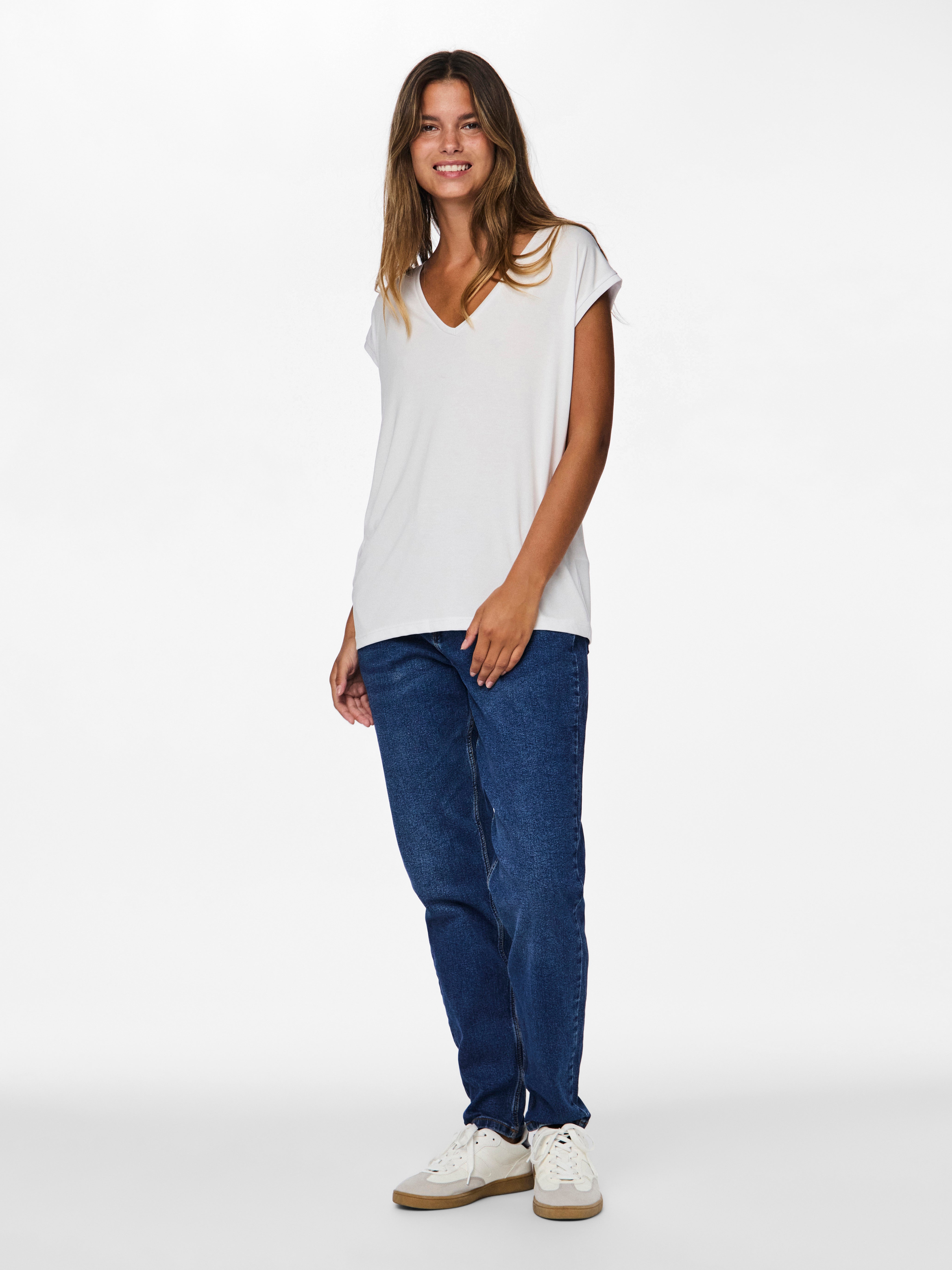 PIECES Top Donna - modello 17095260 Bianco