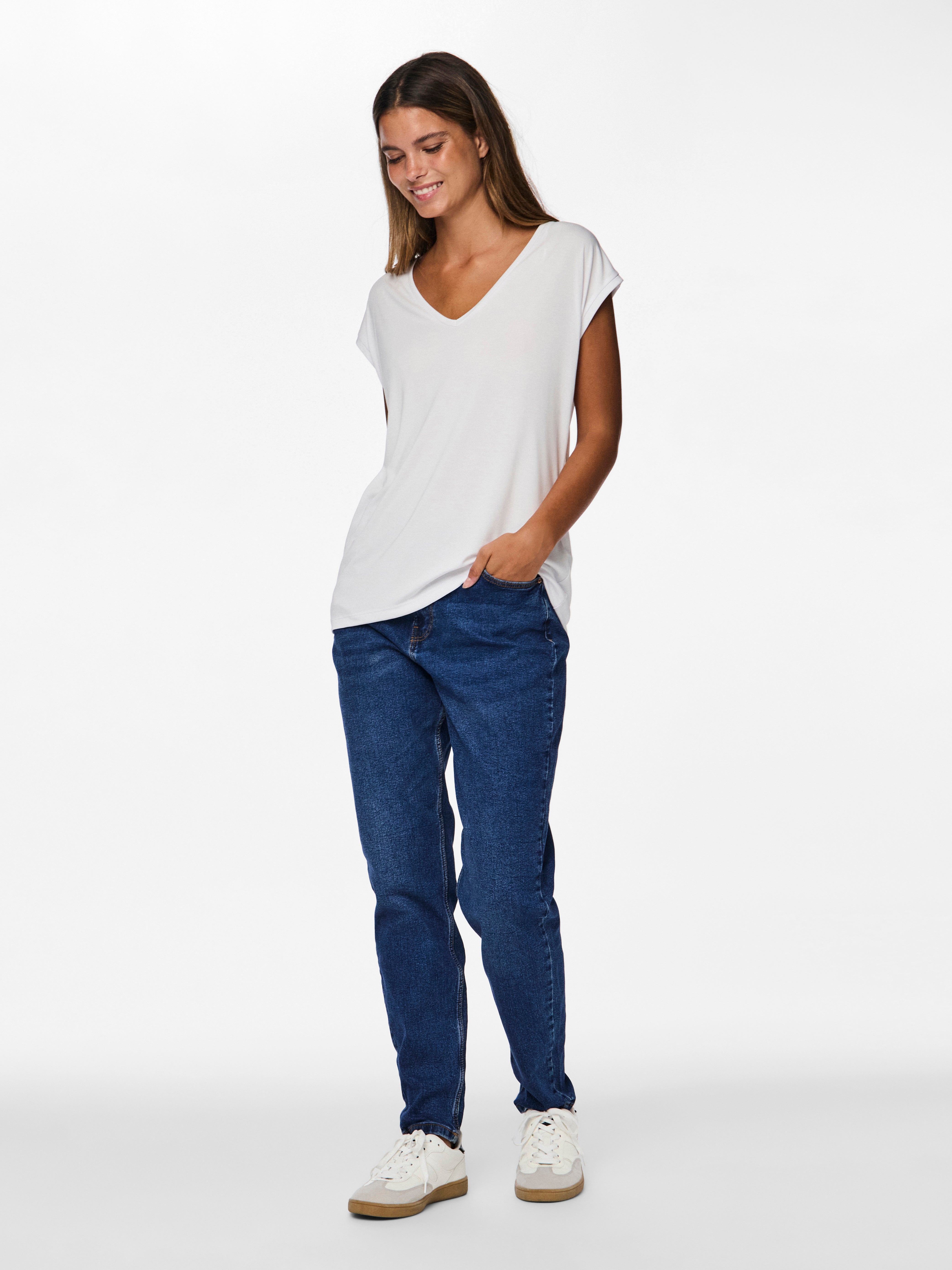 PIECES Top Donna - modello 17095260 Bianco