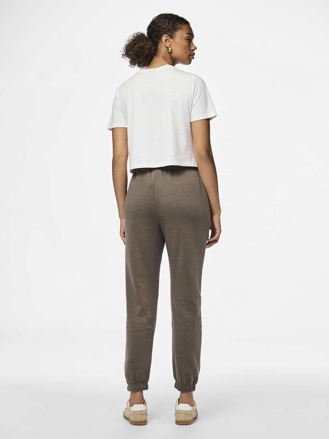PIECES Pantalone Donna - Fango modello 17113436 Marrone