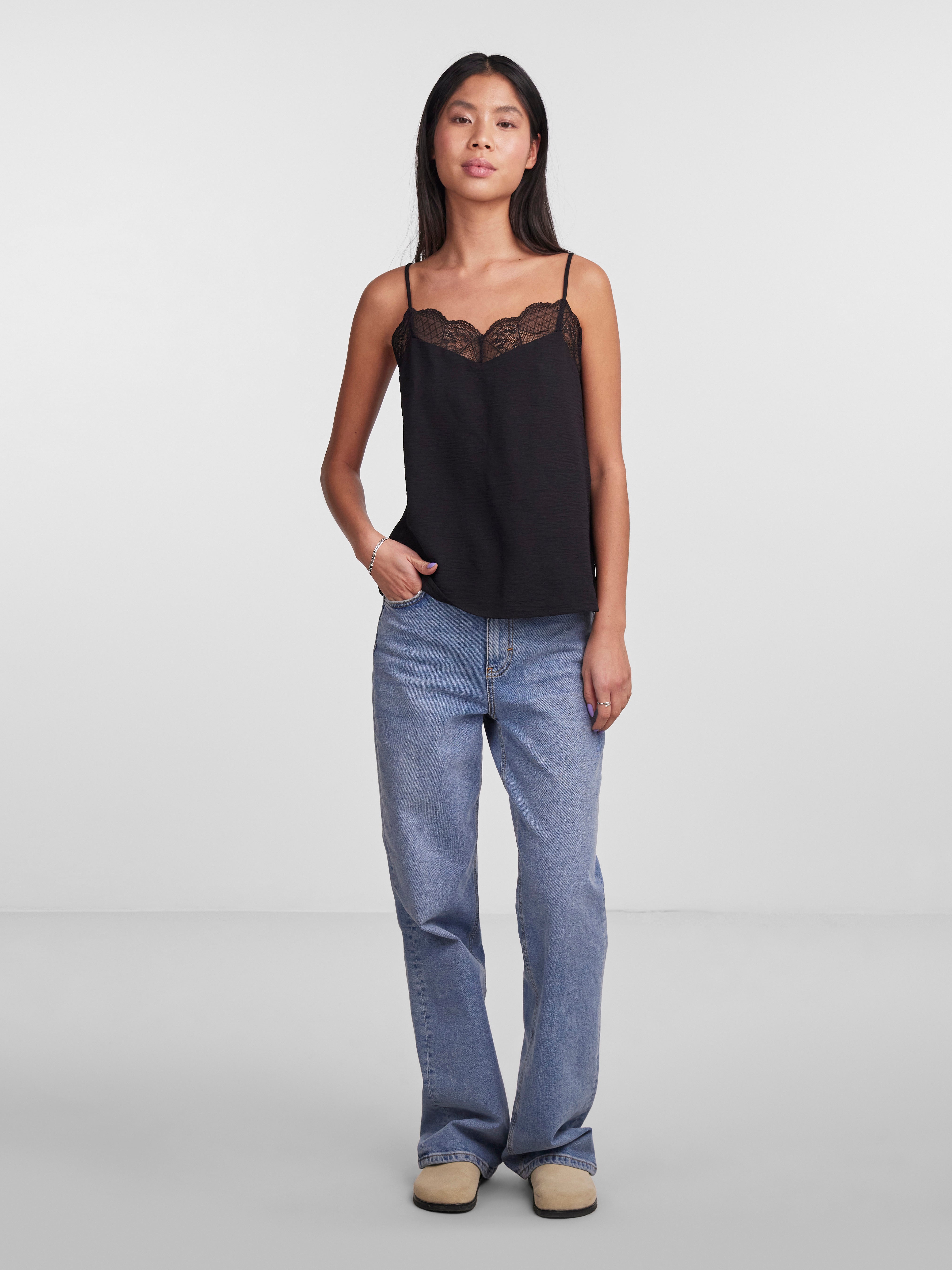 PIECES Top Donna - modello 17132739 Nero