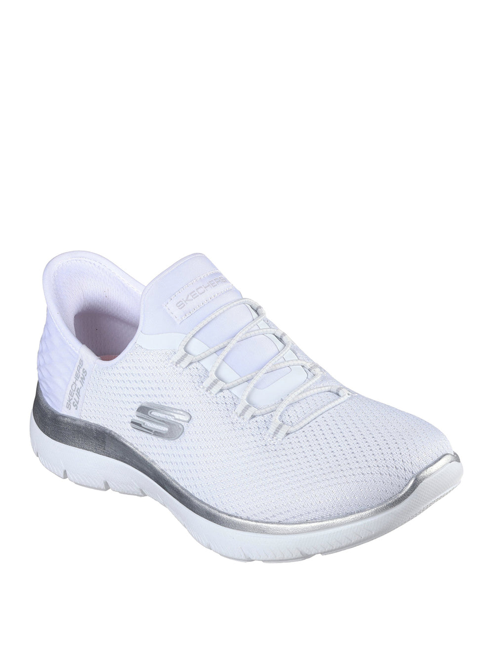 SKECHERS Sneakers slip-in Donna - modello 150123 Bianco