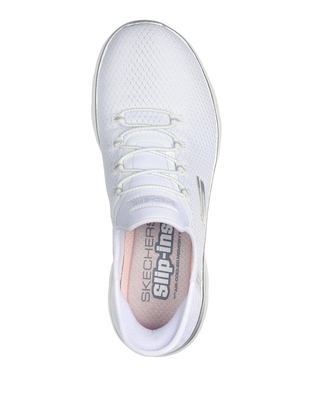 SKECHERS Sneakers slip-in Donna - modello 150123 Bianco
