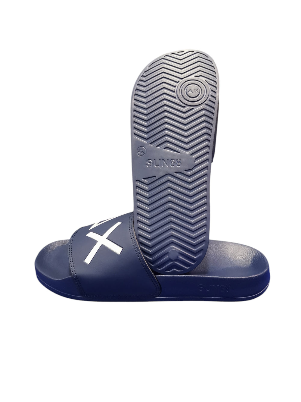 SUN68 Ciabatte slide Uomo - modello X35102 Blu