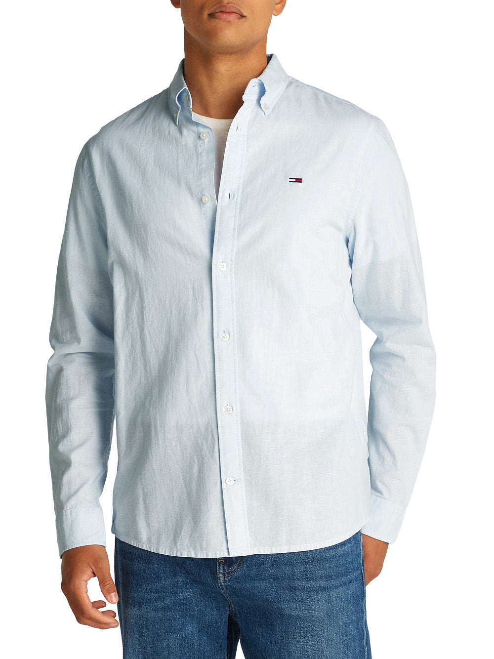 TOMMY HILFIGER Camicia Uomo - modello DM0DM20875 Celeste