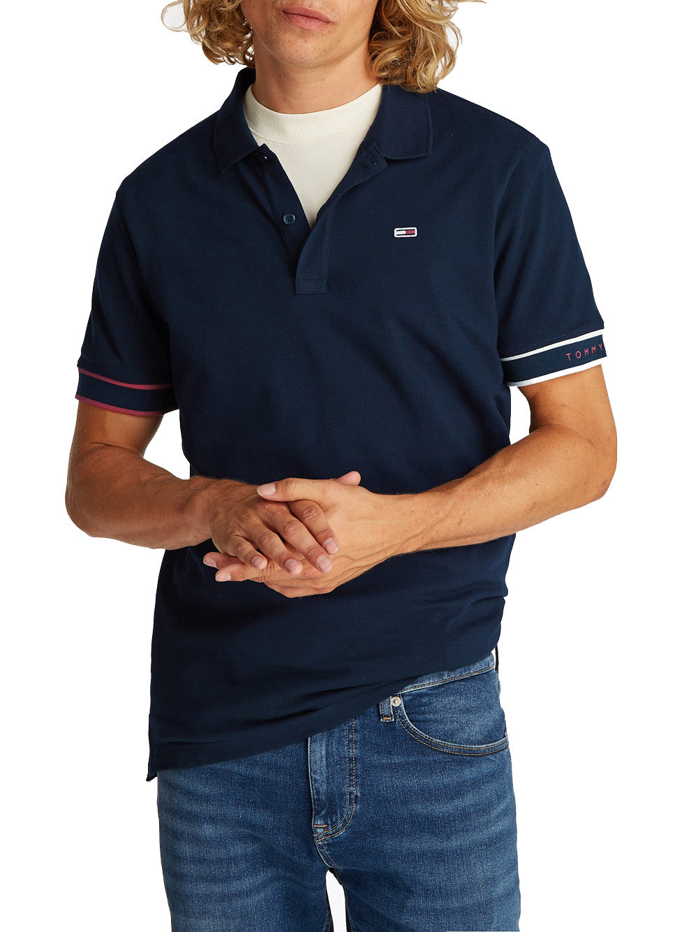 TOMMY HILFIGER Polo Uomo - modello DM0DM21306 Blu