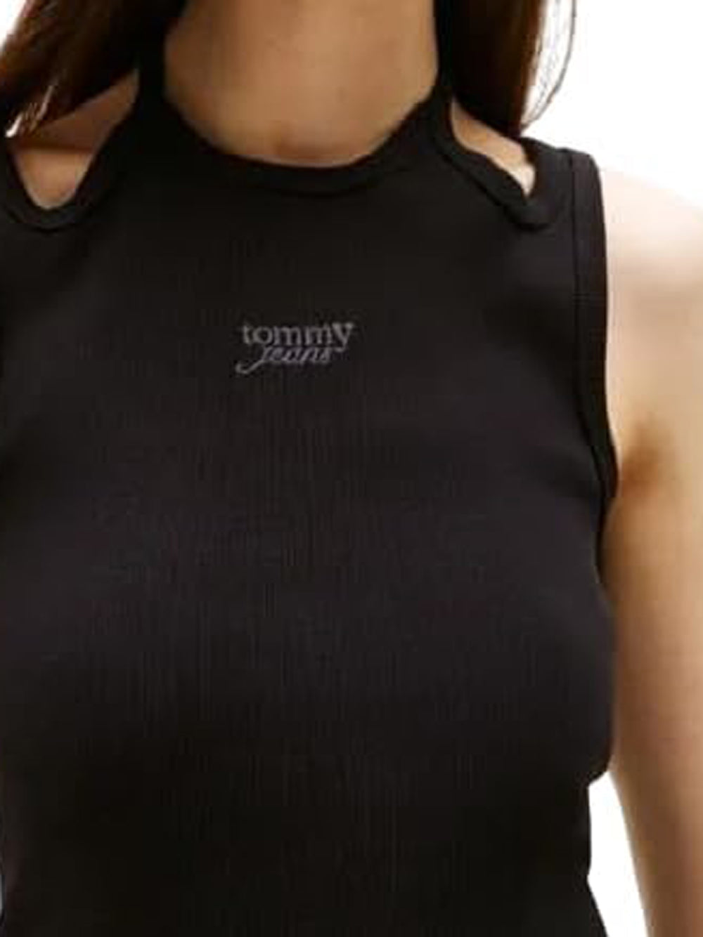 TOMMY HILFIGER Canotta Donna - modello DW0DW20325 Nero