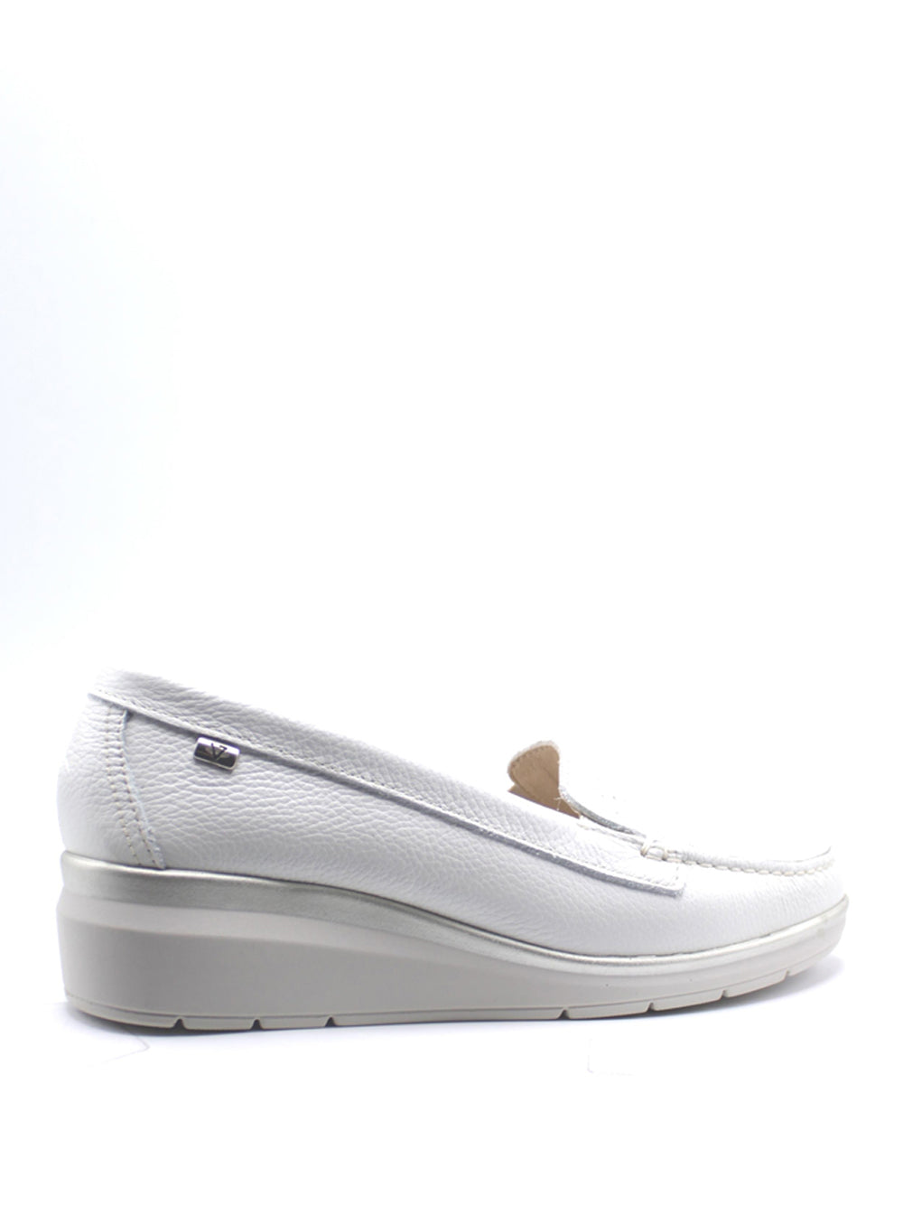 VALLEVERDE Mocassini con zeppa Donna - modello 11052 Bianco