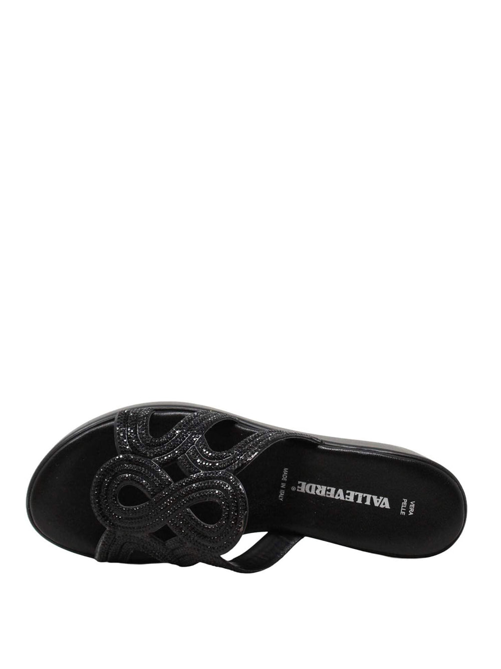 VALLEVERDE Ciabatte con zeppa Donna - modello 24404 Nero