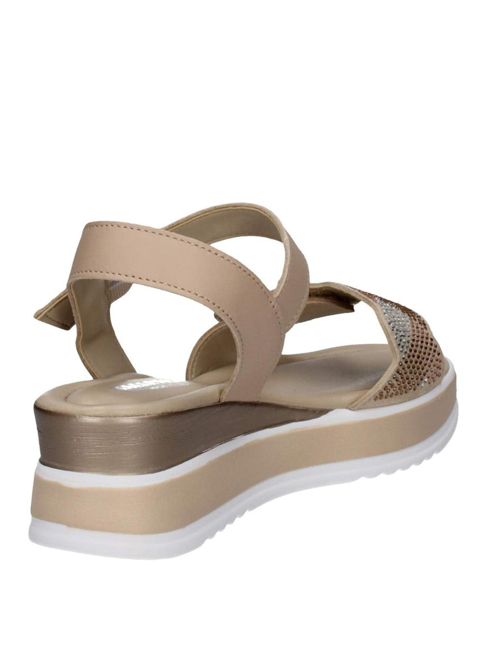 VALLEVERDE Sandali con zeppa Donna - modello 32111 Beige