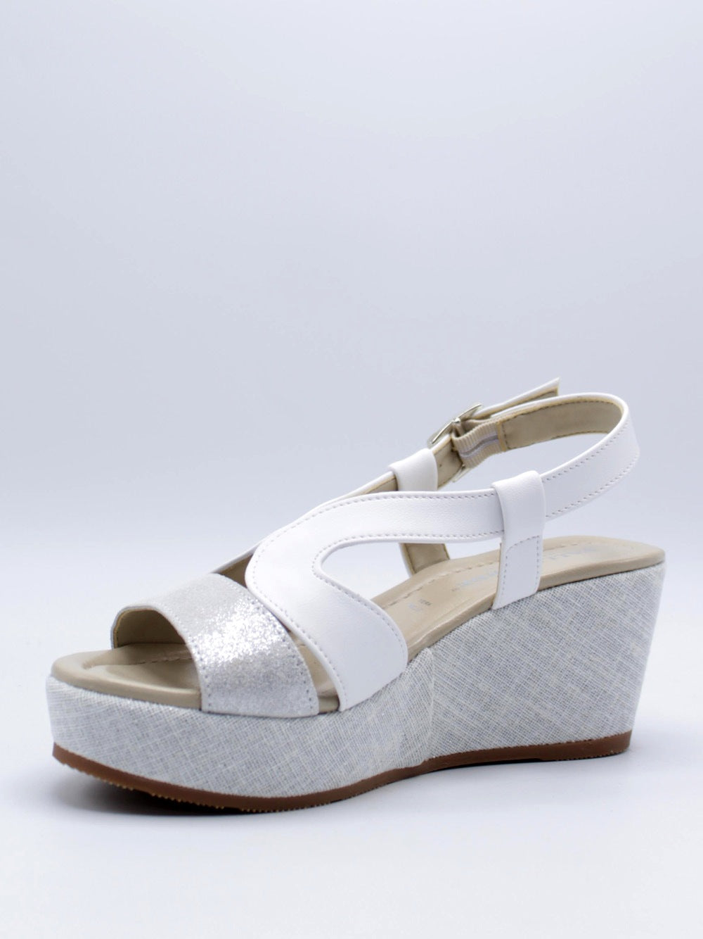 VALLEVERDE Sandali con zeppa Donna - modello 32212 Bianco