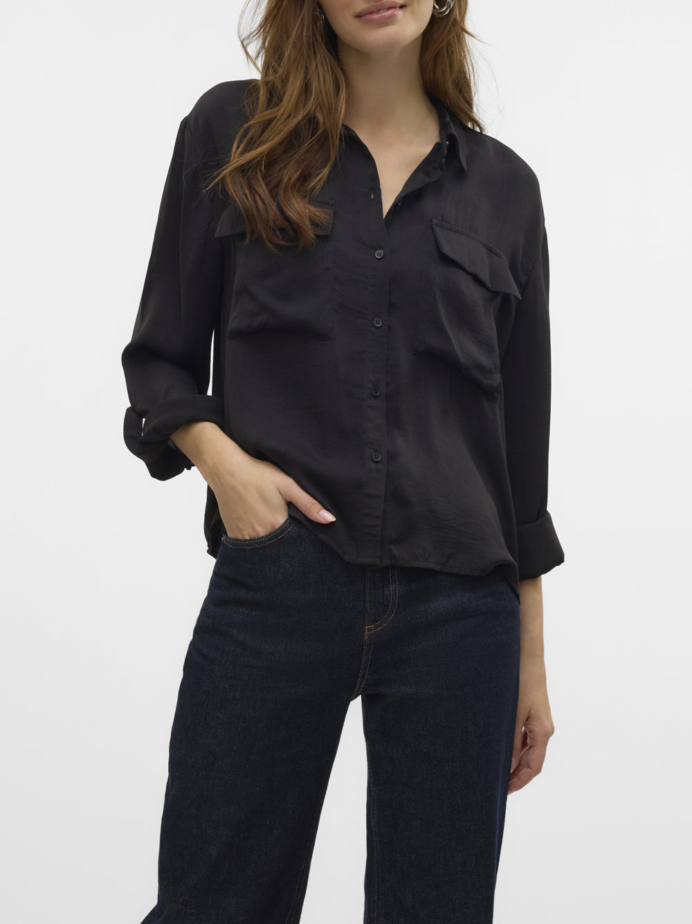 VERO MODA Camicia Donna - modello 10326880 Nero