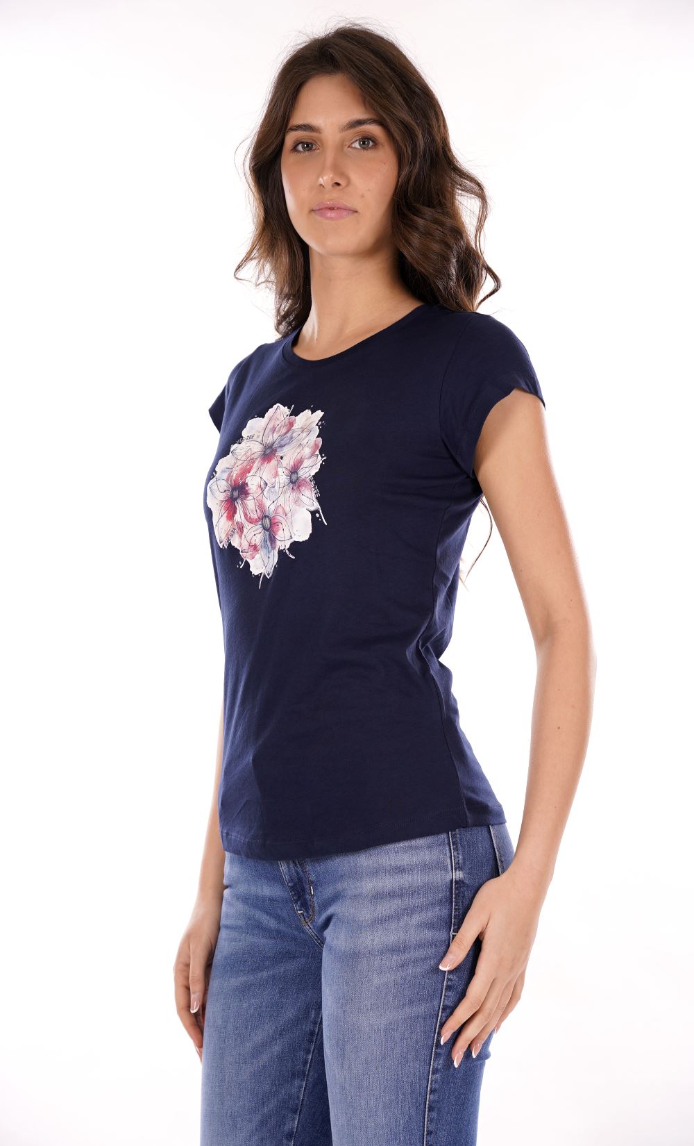 YES ZEE T-shirt Donna - modello T257SG00 Blu