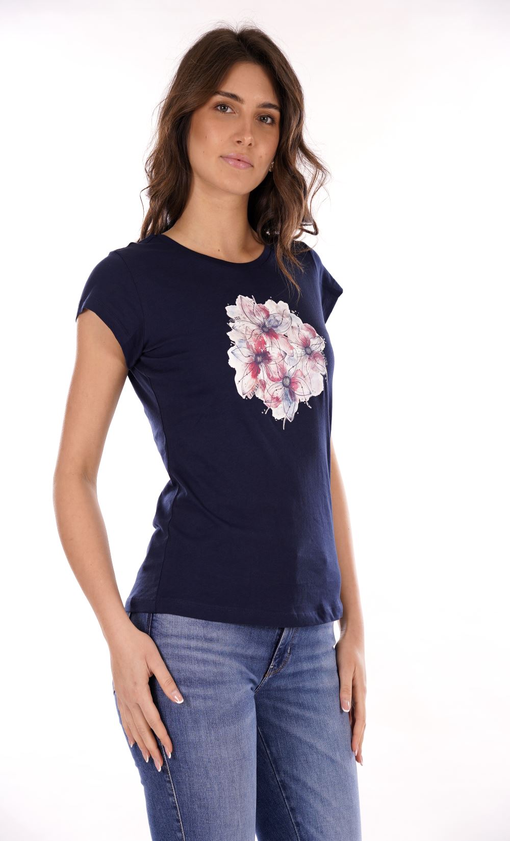 YES ZEE T-shirt Donna - modello T257SG00 Blu