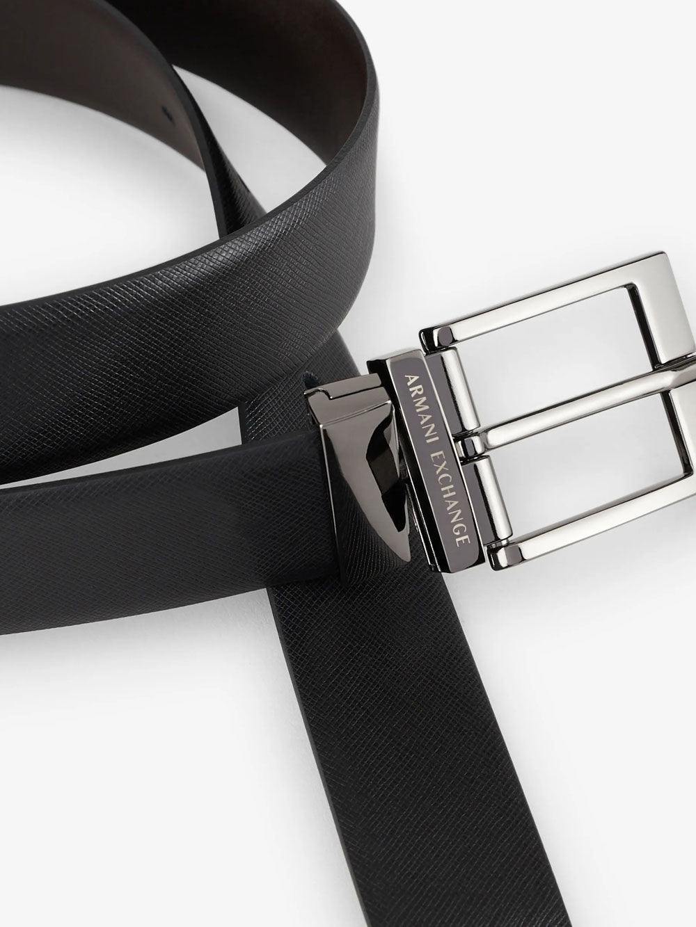 Armani Exchange Cintura da Uomo e Marrone Nero