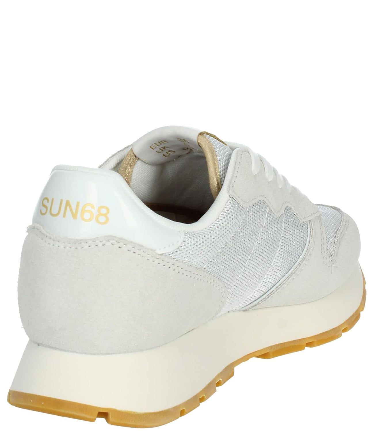Sun68 Sneakers Donna Mod. CPZ34203 ALLY GLITTER TEXTILE 01 WHITE Bianco
