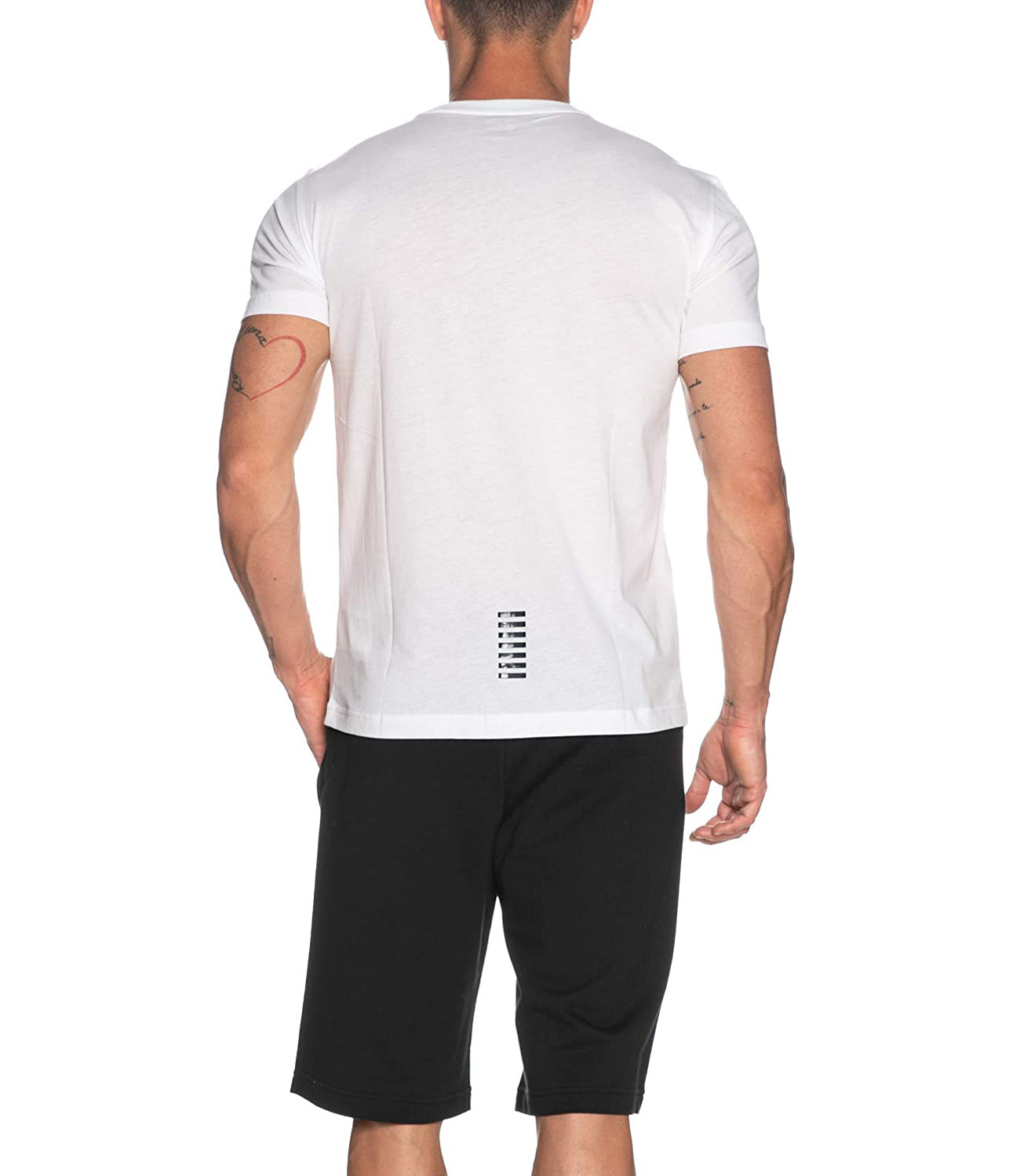 Ea7 Emporio Armani T-shirt Uomo Mod. 8NPT51 PJM9Z 1100 WHITE Bianco